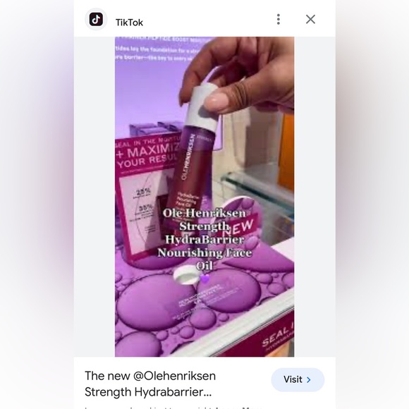 🌺OLE HENRIKSEN HydraBarrier Nourishing Face Oil. - Picture 3 of 9